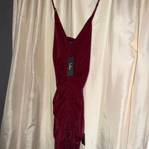 Lulu's Deep Red Dress